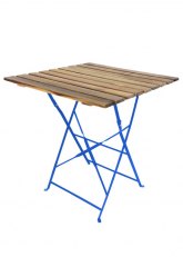 Mesa Bistro Tono Azul Claro