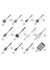 Set de 12 Utensilios de Cocina
