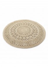 Alfombra artesanal Oval Yute