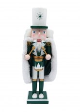 Muñeco Cascanueces con Capa Verde 30cm