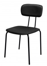 Silla Faber Tapizado Negro