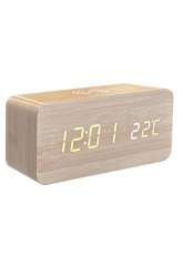Reloj despertador Digital Led Madera