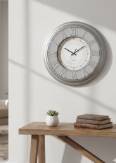 Reloj de Pared Romanos Minimal Plata