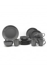 Set de Vajilla de 16  piezas gris