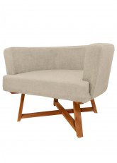 Sillón Gervasoni Lustrado con Tapizado