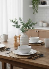 Set de Vajilla de 16  piezas blanca II