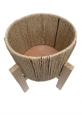 Set de 3 Macetas decorativas fibras