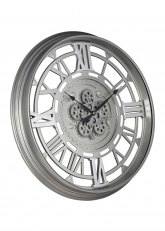 Reloj de Pared Engranajes Vintage Plateado