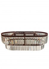 Plafon Plaquet Oval Cobre Oscuro