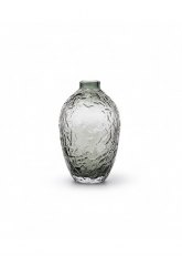 Jarrón de cristal negro M