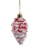 Set de 6 Piñas Rojas y Blancas