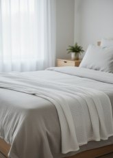 Manta Pie de Cama Gasa Doble Texturada 120x280