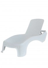Reposera Rattan Kuwait Blanco