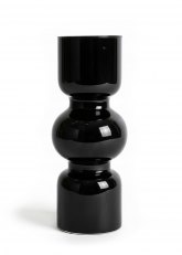 Jarrón de vidrio geométrico color