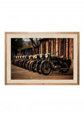 Cuadro Motos Estacionadas MDP Roble