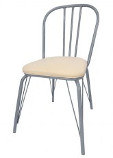 Silla Vermont Tapizada - Tono Platino