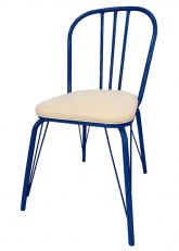 Silla Vermont Tapizada - Tono Azul Oscuro