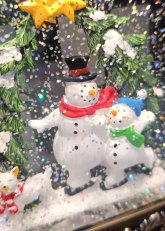 Ventana Invernal LED Muñecos de Nieve