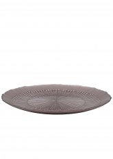 Plato de vidrio Selis 28 CM Marron