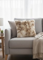 Almohadón Simil Pelo Beige