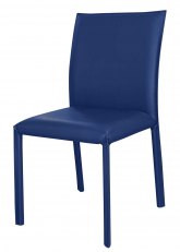 Silla Granate Tapizado Azul