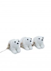 Set de 3 Ositos Polares Colgantes
