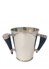 Balde Redondo 22 cm c/vaca Gris