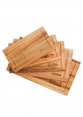 Set X4 Tablas De Corte Rectangular Natural