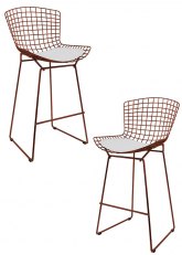 Set Taburete Bertoia Pintado x2 Tono Marron