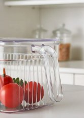 Organizador transparente grande con tapa