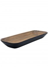 Bandeja de bamboo Tuan Black 37 x 13 x 5 CM Negro