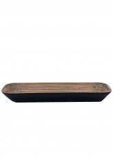 Bandeja de bamboo Tuan Black 37 x 13 x 5 CM