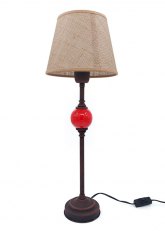 Lampara de mesa Cambridge Rojo Cobre Oscuro