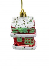 Set de Adorno Navideño Papá Noel con Casitas
