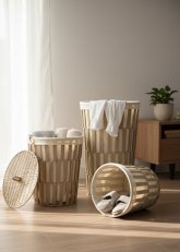 Set de 3 Canastos Cilíndricos Brisa