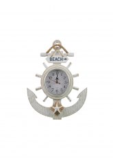 Reloj de pared náutico Ancla & Timón
