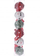 Set de 6 Cascabeles Navideños Surtidos