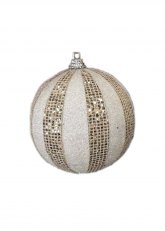 Set de 3 Esferas Navideñas Glamour Dorado