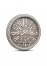 Reloj de pared rústico estilo farmhouse claro