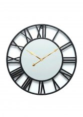Reloj de pared Espejo Negro
