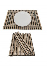 Set de 4 Individuales bamboo enrollables