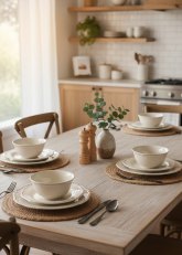 Set de Vajilla de 12 piezas blanco