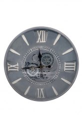 Reloj con relieve gris Gris