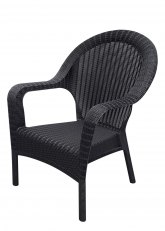 Sillón Rattan Doha Negro