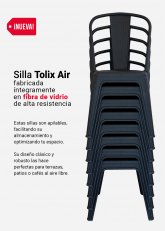 Silla Tolix Air (Plástico Reforzado) Negro