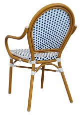 Silla French Bistro Blanco y Azul