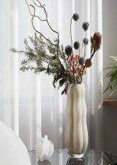 Jarrón de vidrio Ondulado