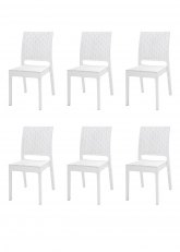 Set Silla Bianca x6 Blanco