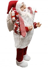 Papá Noel Invierno con Saco y Farol 30 cm