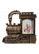 Tren Decorativo Dorado LED 24x24cm